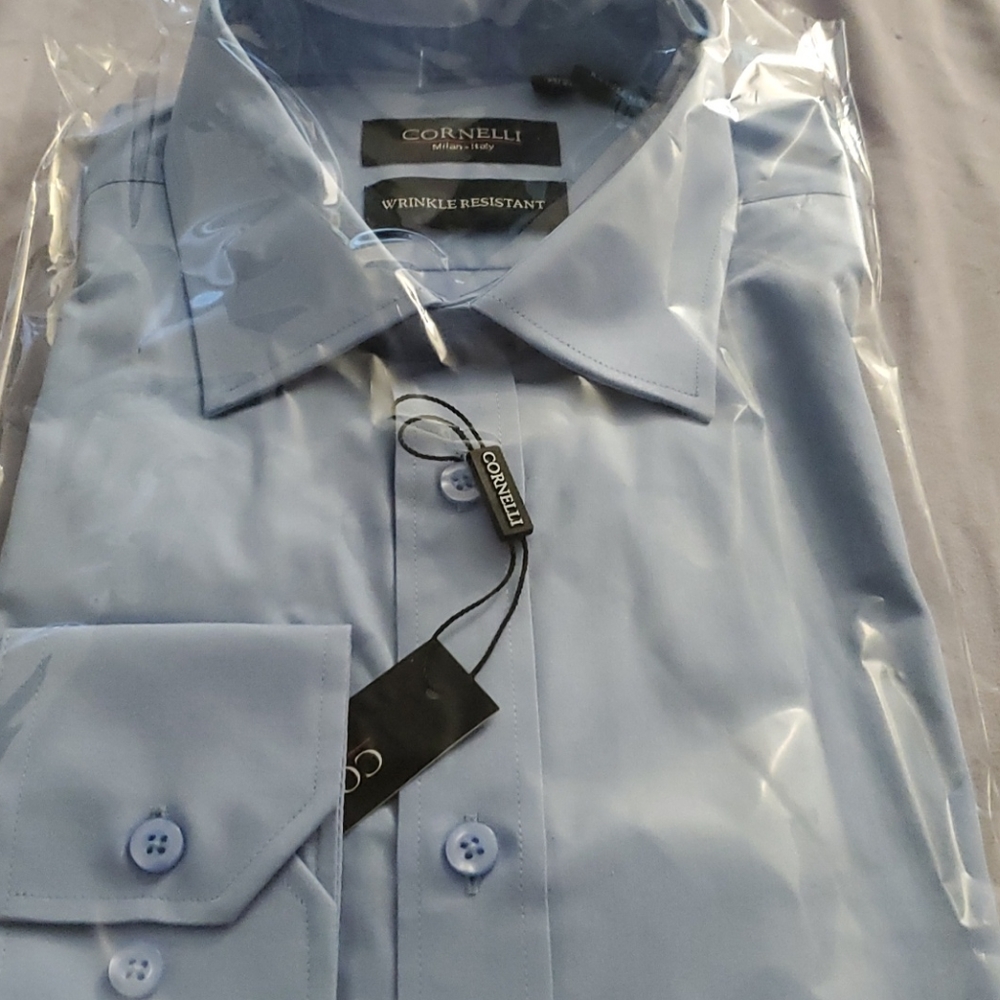 blue dress shirt